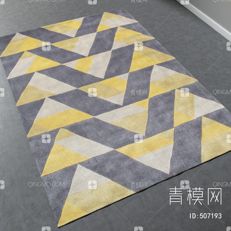 方形地毯vary材质下载【ID:507193】