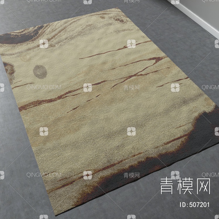 方形地毯vary材质下载【ID:507201】