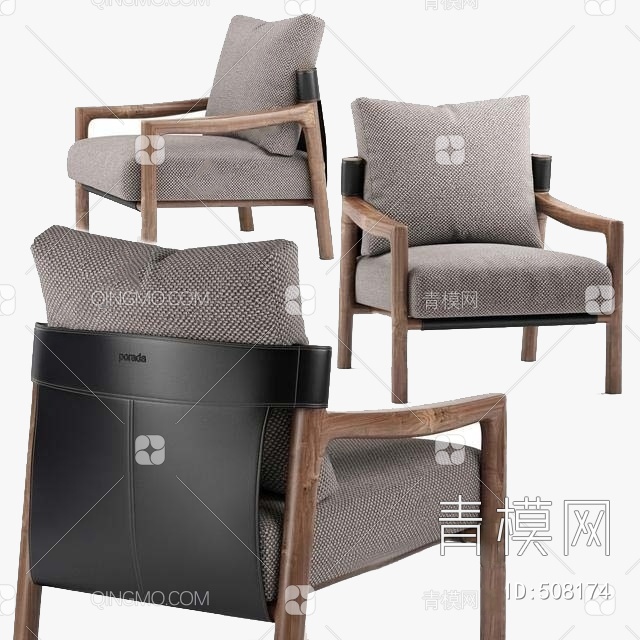 流行休闲椅国外3D模型下载【ID:508174】