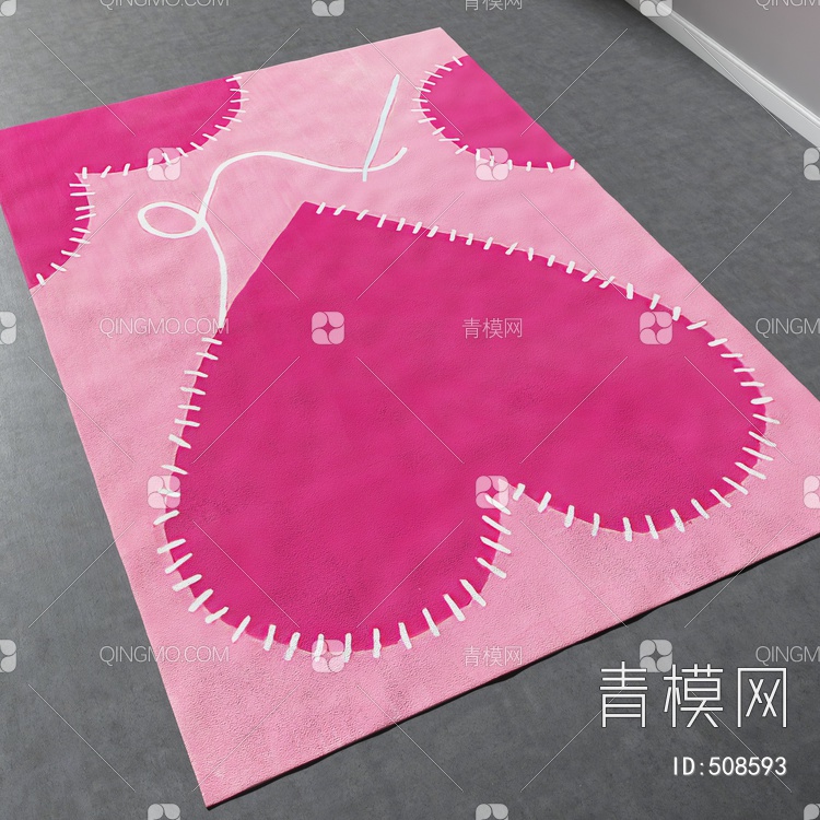 方形地毯vary材质下载【ID:508593】