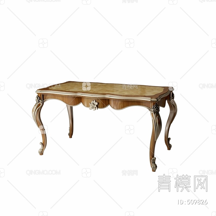 玛润奇 长餐桌3D模型下载【ID:509826】