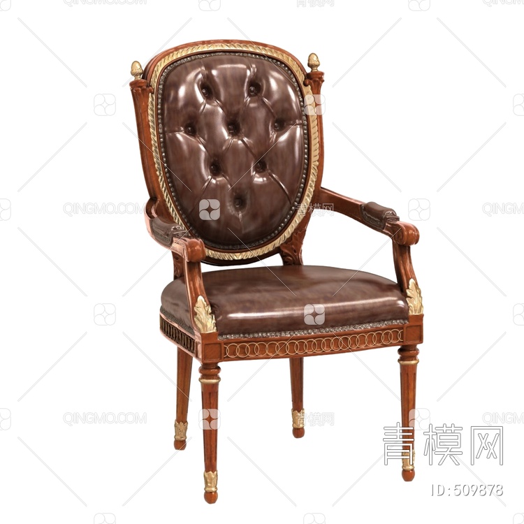 扶手椅子3D模型下载【ID:509878】