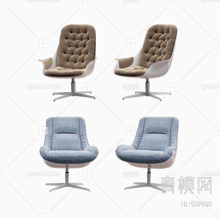 办公学习椅3D模型下载【ID:509880】