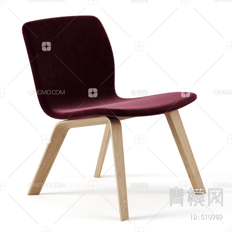 木质休闲椅3D模型下载【ID:510989】