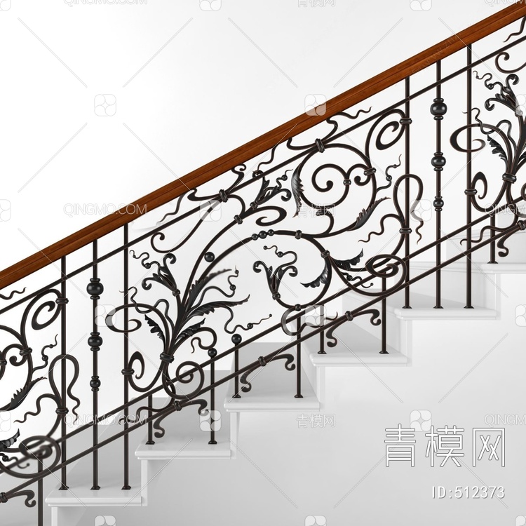楼梯栏杆3D模型下载【ID:512373】