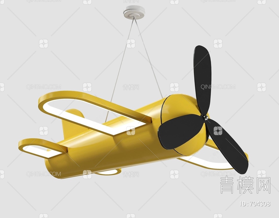 飞机吊灯 3D模型下载【ID:704308】