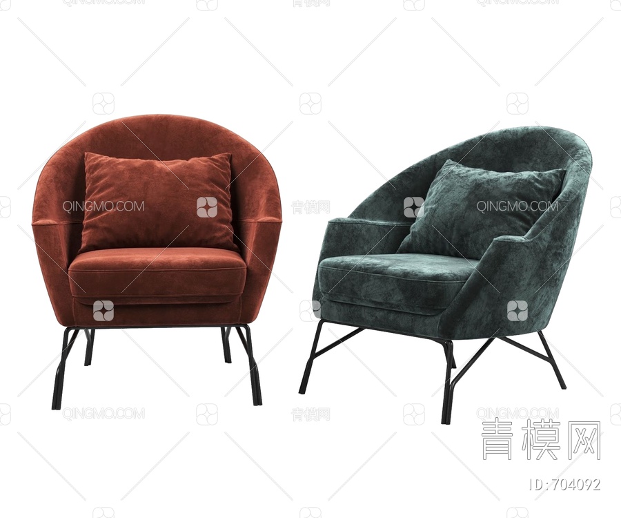 意大利 Saba Italia Chillout 扶手椅3D模型下载【ID:704092】