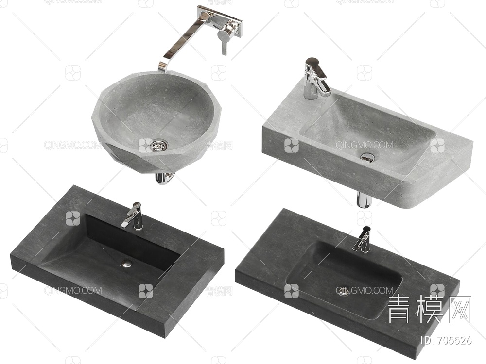 洗手池3D模型下载【ID:705526】