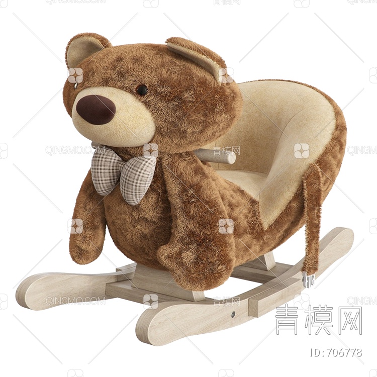 儿童熊摇椅3D模型下载【ID:706778】