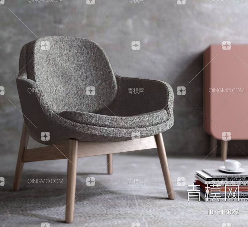 单椅3D模型下载【ID:518022】