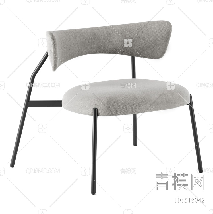 单椅3D模型下载【ID:518042】