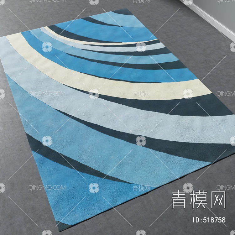 方形地毯vary材质下载【ID:518758】