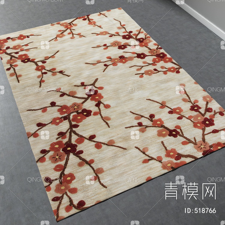 方形地毯vary材质下载【ID:518766】