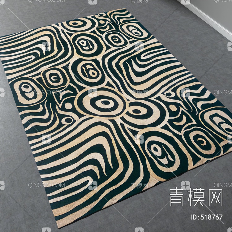 方形地毯vary材质下载【ID:518767】