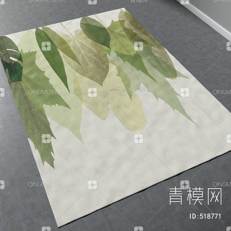 方形地毯vary材质下载【ID:518771】