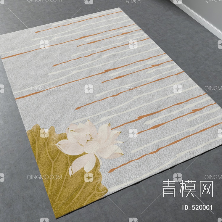 方形地毯vary材质下载【ID:520001】