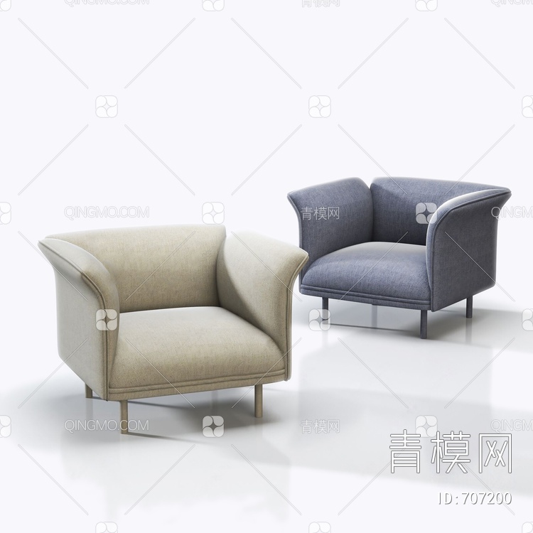 澳大利亚 Ross Gardam 单人沙发3D模型下载【ID:707200】