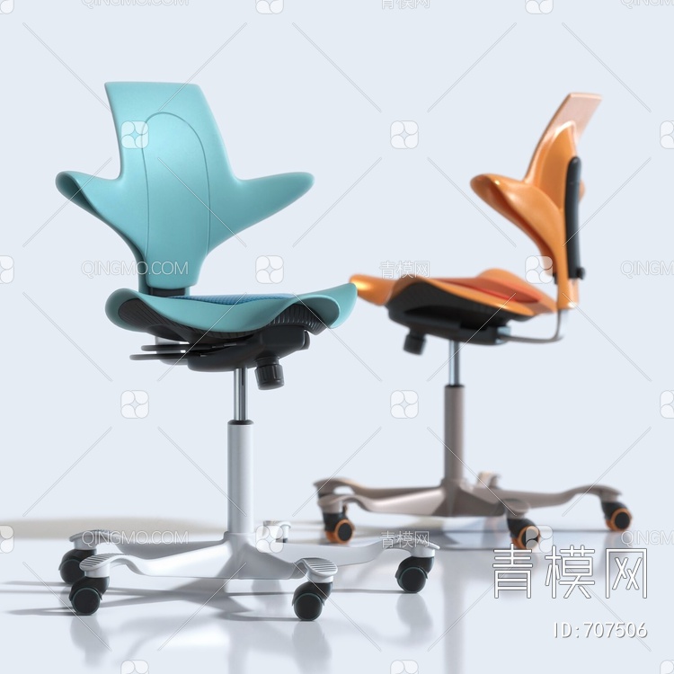 尖叫设计 儿童座椅办公椅3D模型下载【ID:707506】