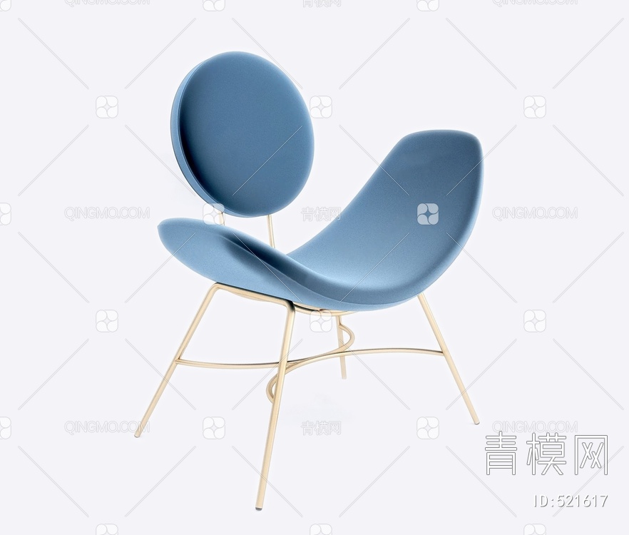 单人椅3D模型下载【ID:521617】