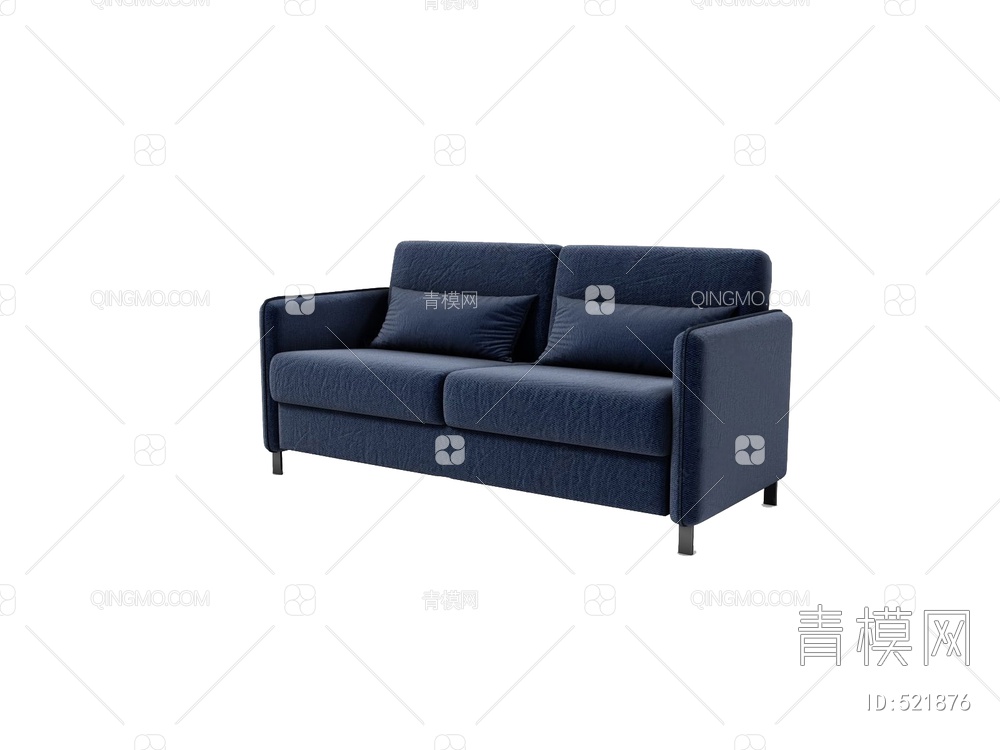 双人沙发3D模型下载【ID:521876】