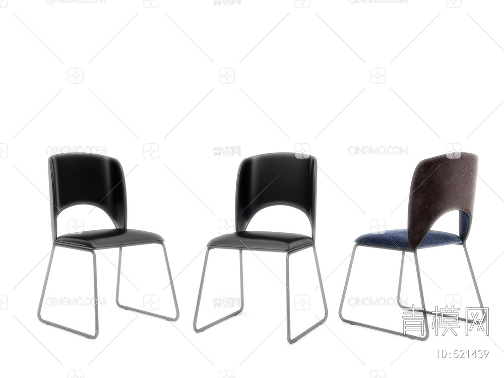 单人椅3D模型下载【ID:521439】