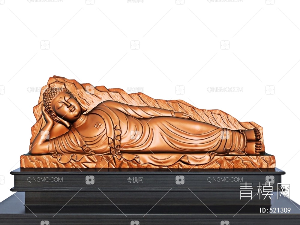 佛像雕塑摆件3D模型下载【ID:521309】