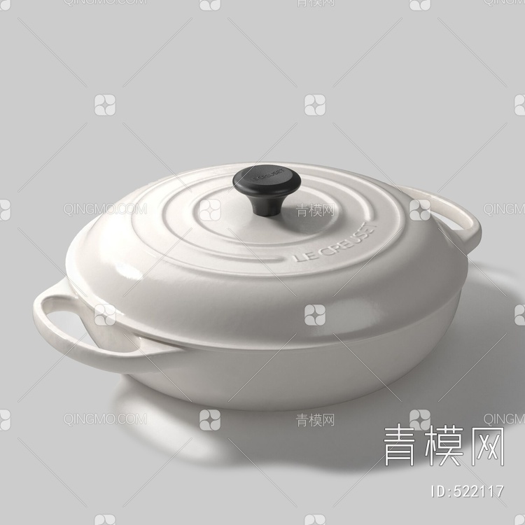 厨房用具瓦罐煲锅3D模型下载【ID:522117】