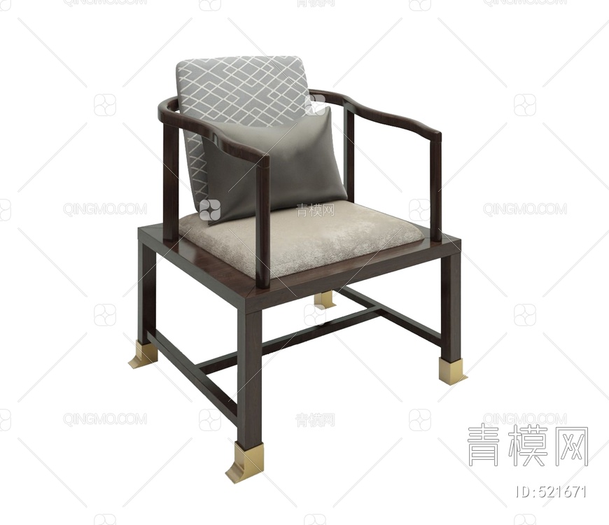 单椅3D模型下载【ID:521671】