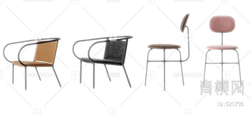 单人椅3D模型下载【ID:521735】