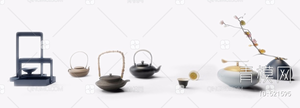 茶具3D模型下载【ID:521595】