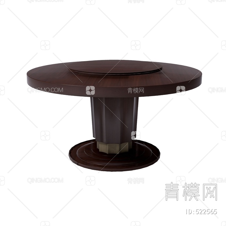 圆餐桌3D模型下载【ID:522565】