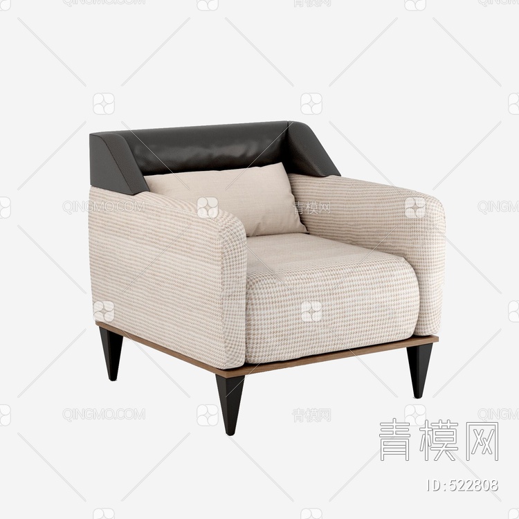沙发椅3D模型下载【ID:522808】