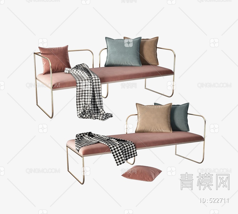 躺椅3D模型下载【ID:522711】