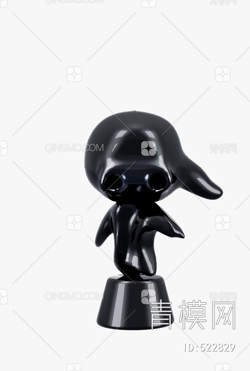IYOUTH 意大利Bosa 极简小怪兽系列艺术陶瓷雕塑装饰摆件3D模型下载【ID:522829】