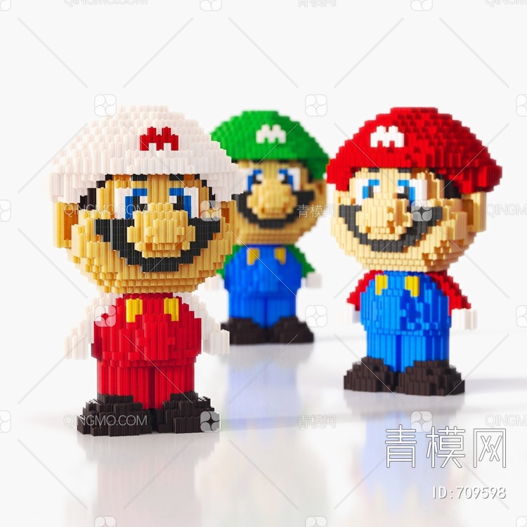 超级玛丽乐高玩具3D模型下载【ID:709598】