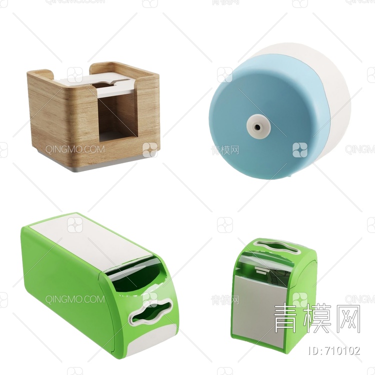 纸巾餐巾盒3D模型下载【ID:710102】