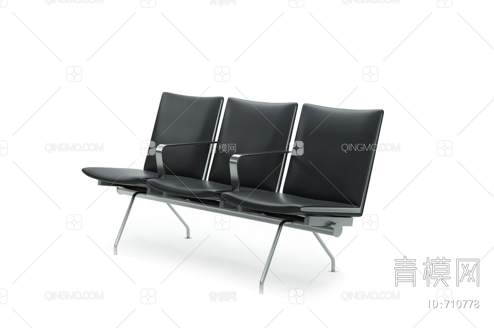 丹麦 Carl Hansen & Søn 排椅3D模型下载【ID:710778】