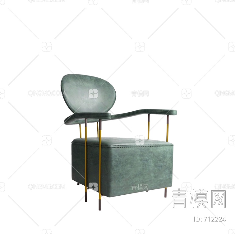 奇居良品 单椅3D模型下载【ID:712224】