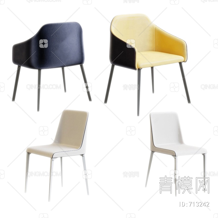 单椅组合3D模型下载【ID:713242】