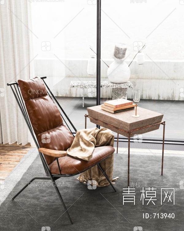 躺椅3D模型下载【ID:713940】