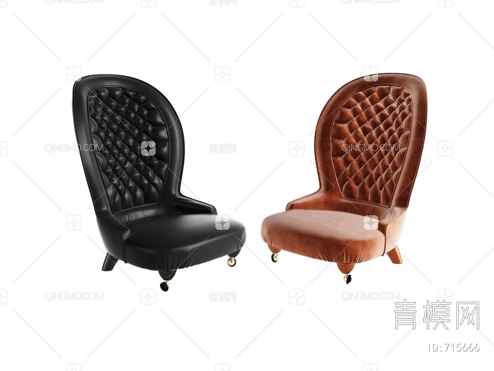 单椅3D模型下载【ID:715666】