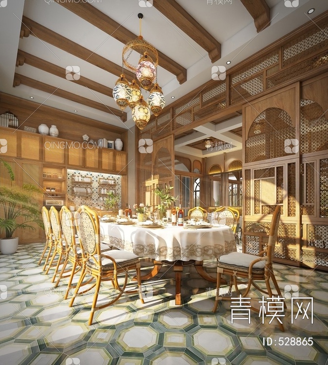 餐厅3D模型下载【ID:528865】