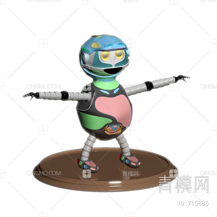 机器人3D模型下载【ID:715886】