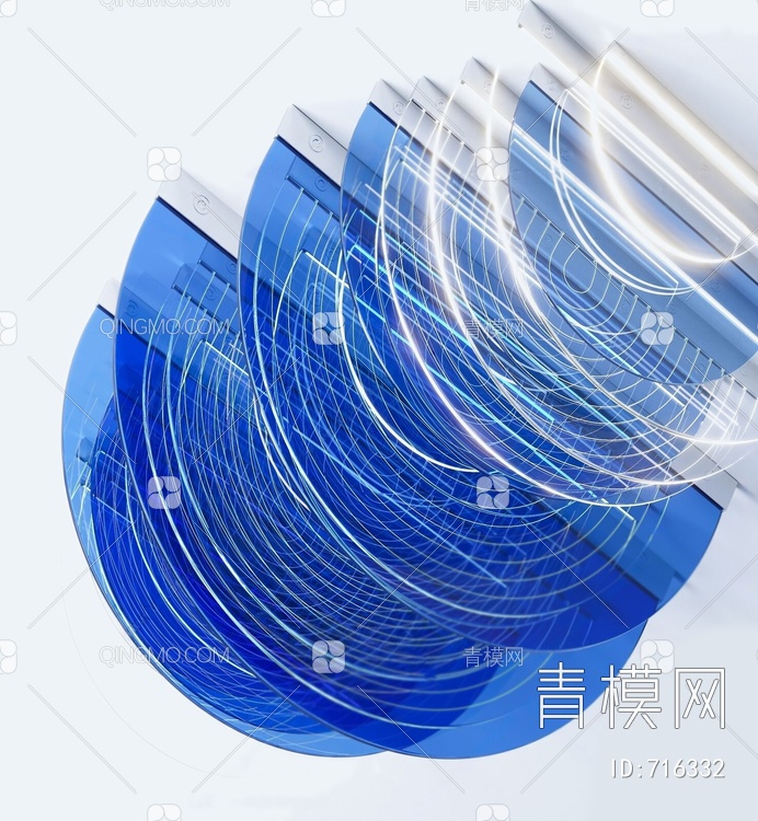 吸顶灯3D模型下载【ID:716332】