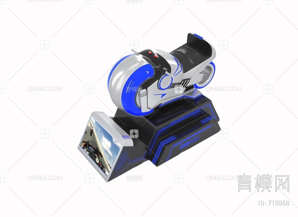 VR摩托车游戏机3D模型下载【ID:718868】