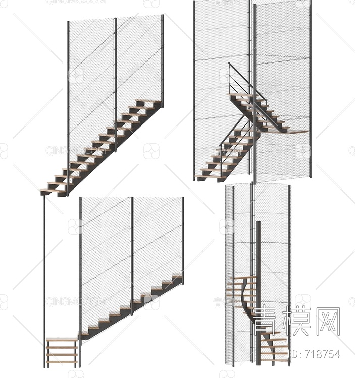 楼梯3D模型下载【ID:718754】