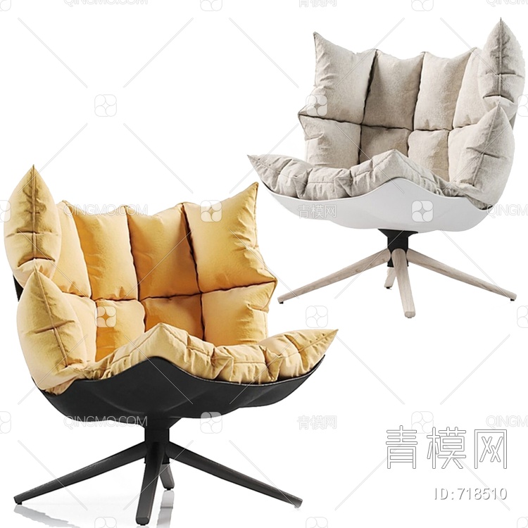 单人沙发椅3D模型下载【ID:718510】