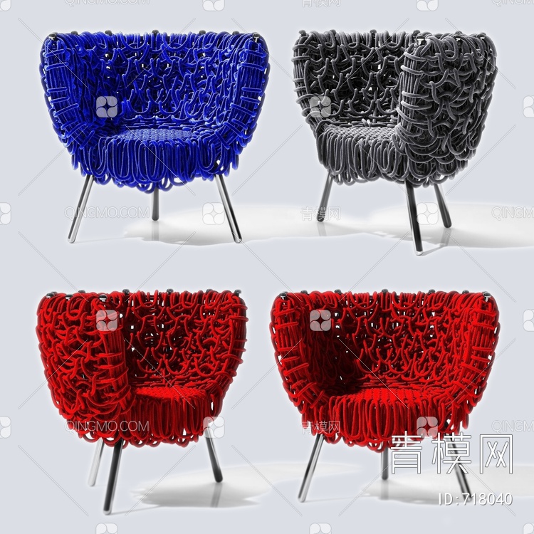 EDRA 单椅3D模型下载【ID:718040】