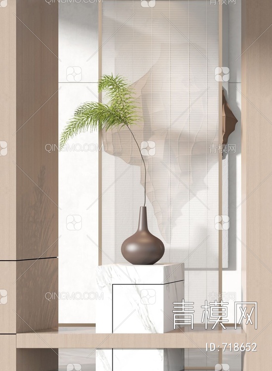 盆栽盆景植物3D模型下载【ID:718652】