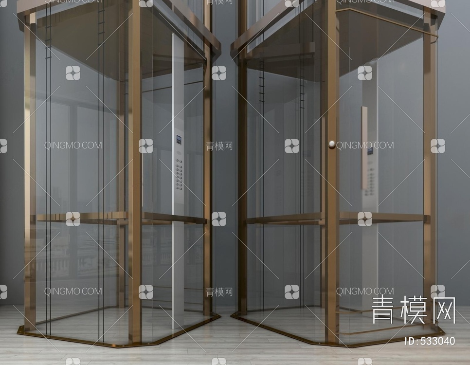 升降电梯3D模型下载【ID:533040】